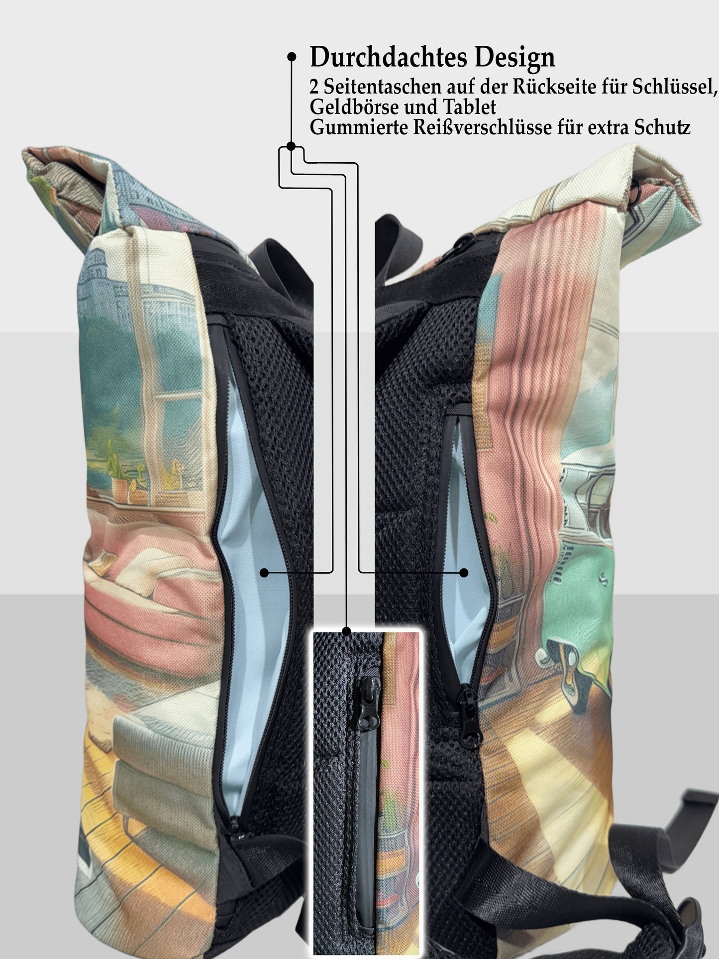 Rolltop Rucksack "Sup"