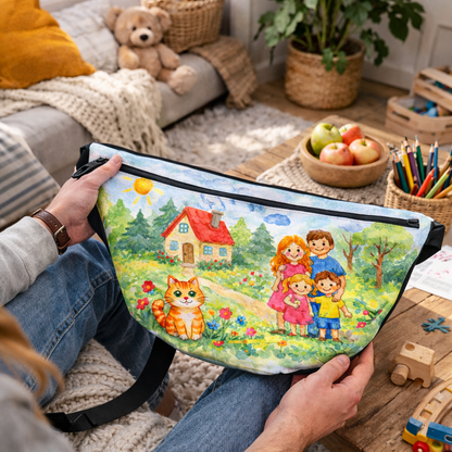 Bauchtasche mit Kinderzeichnung