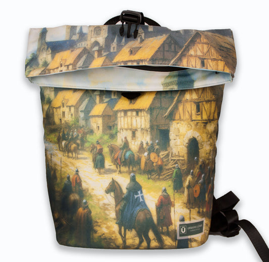 Rolltop Rucksack "Mittelalterliche Ritter"