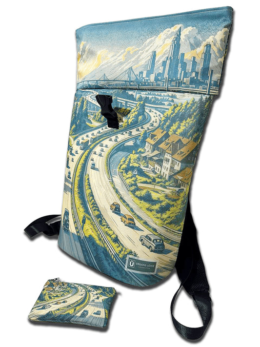Rucksack Rolltop "Autobahn"