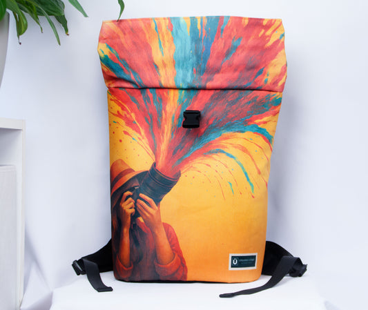 Rolltop Rucksack "Fotoboom"