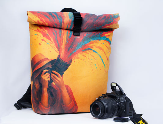 Rolltop Rucksack "Fotoboom"